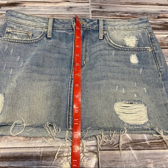 Lovers + Friends Alex Denim Mini Skirt Sz 27 - Picture 11 of 11